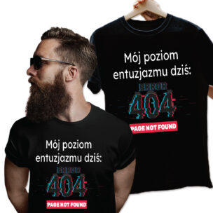 Koszulka Mój poziom entuzjazmu dziś