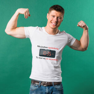 Koszulka „Nie Jestem Spóźniony” – Śmieszny T-shirt dla Spóźnialskich