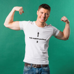 Koszulka „Tak Wygląda Perfekcja” – Śmieszny T-shirt Z Humorem