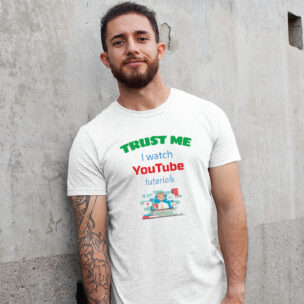 Koszulka „Trust Me” – Śmieszny T-shirt dla Samouków